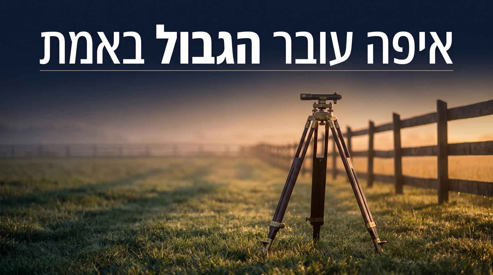 סכסוך גבולות בין שכנים: איך קובעים את הגבול האמיתי?