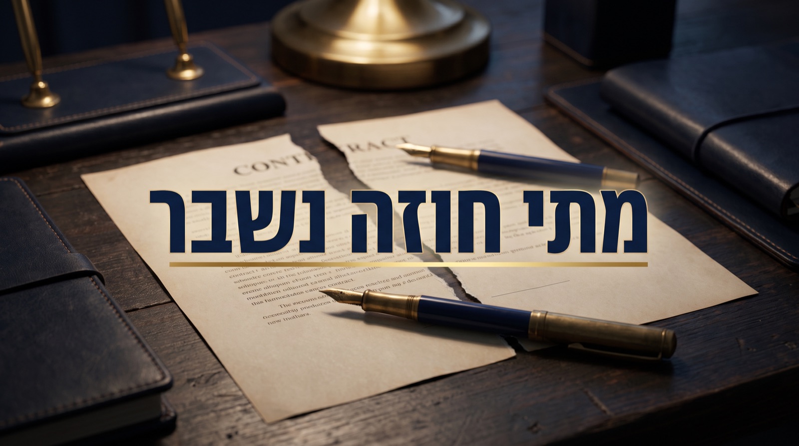 מה זה חוזה מחייב ומתי הוא נשבר?