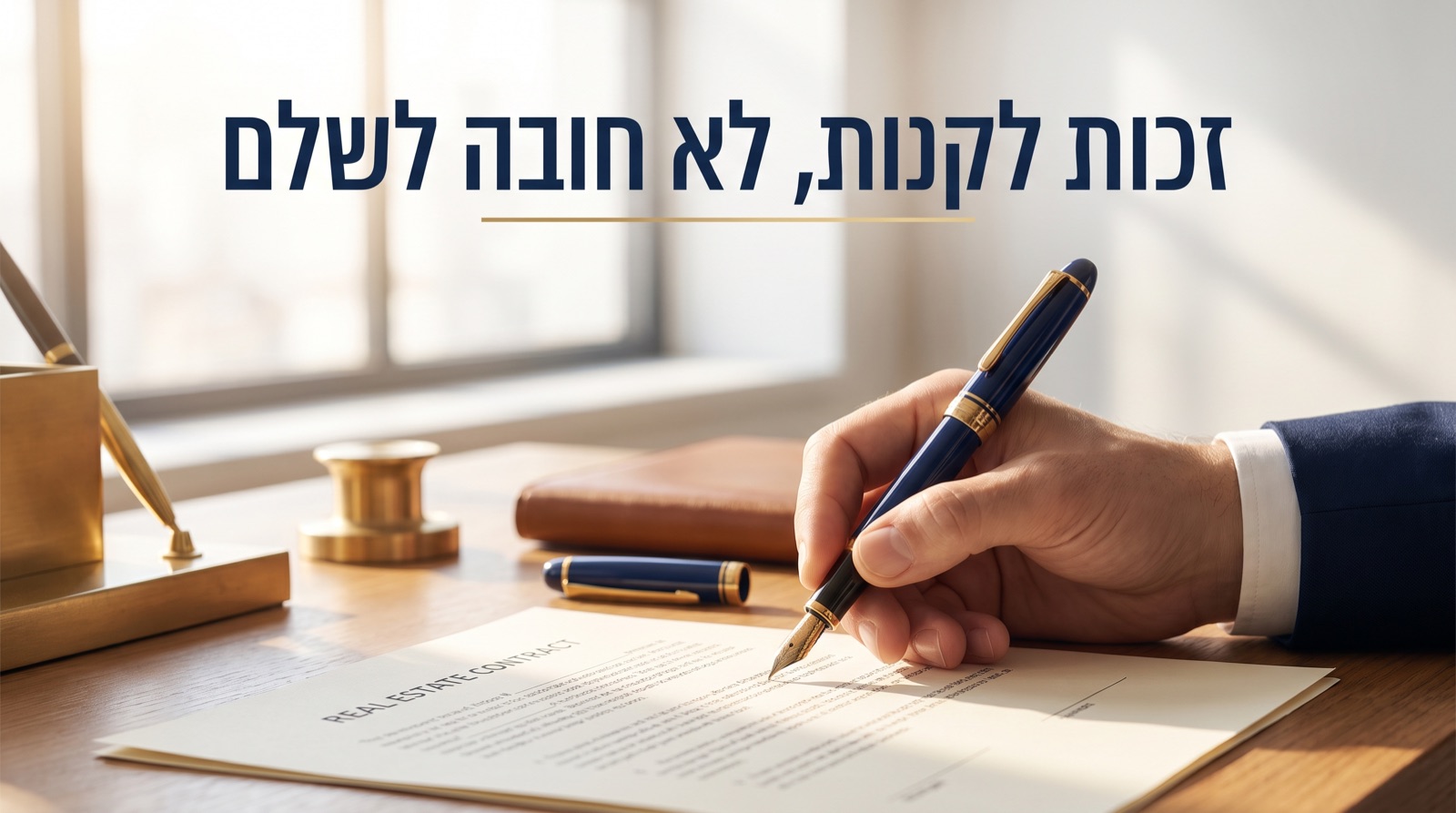 הסכם אופציה במקרקעין: איך נועלים עסקה בלי לקנות