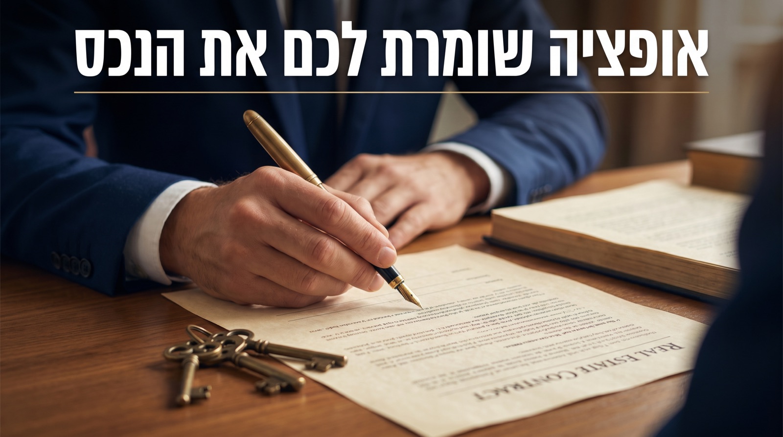 הסכם אופציה במקרקעין: איך קונים זמן לפני עסקה סופית