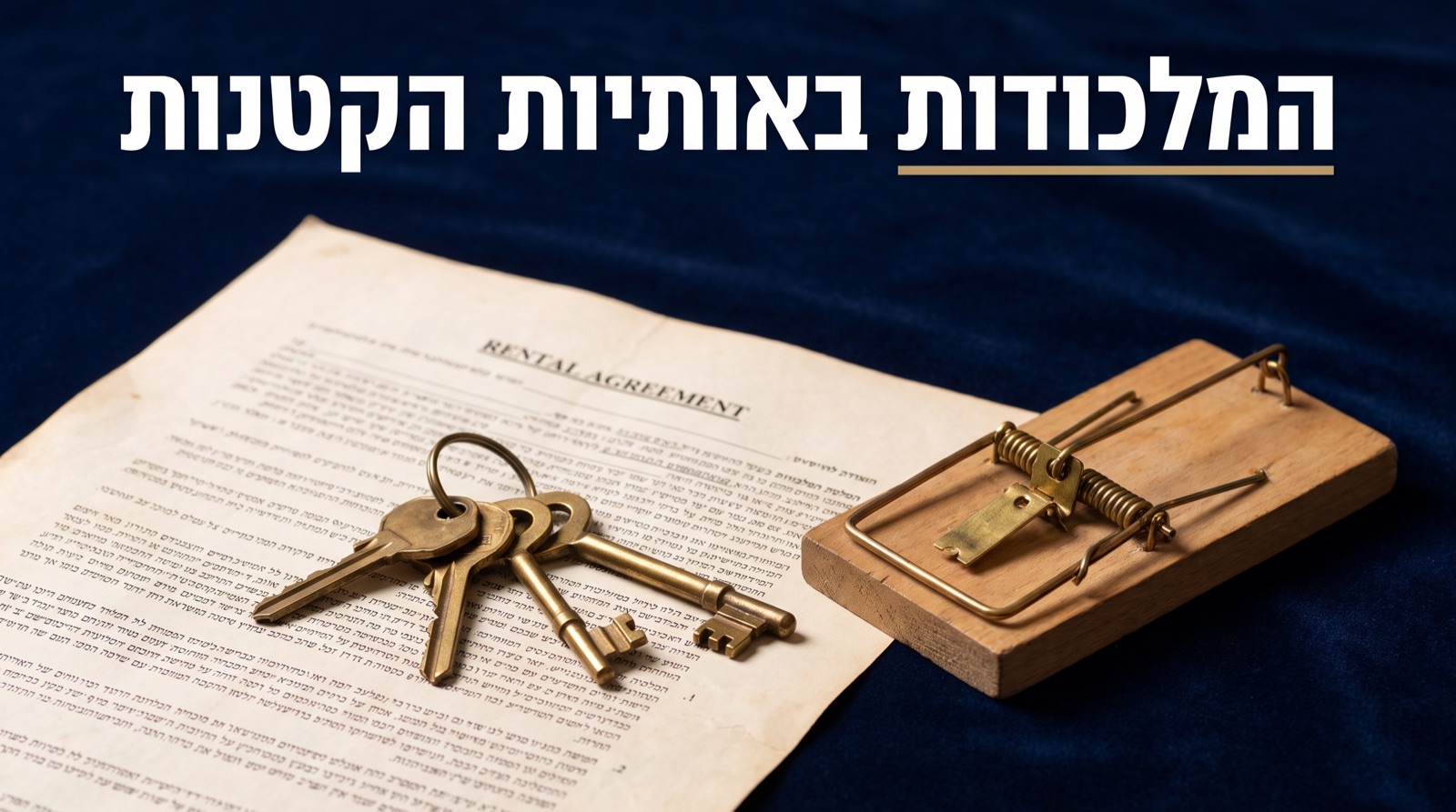 חוזה שכירות: המלכודות שכדאי להכיר משני צידי המתרס
